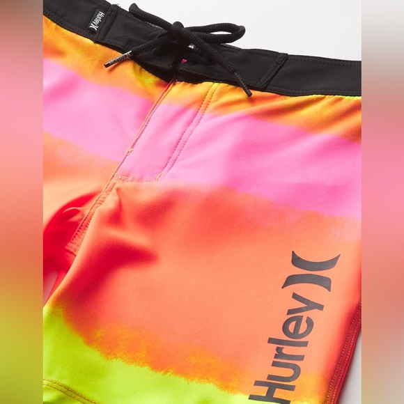 Hurley Phantom Boys Kids Board Shorts Surf Swim Trunks Multicolor Size 20/30 - Picture 3 of 9